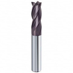 Guhring - 5/16", 13/16" LOC, 5/16" Shank Diam, 2-1/2" OAL, 4 Flute Solid Carbide Square End Mill - Caliber Tooling