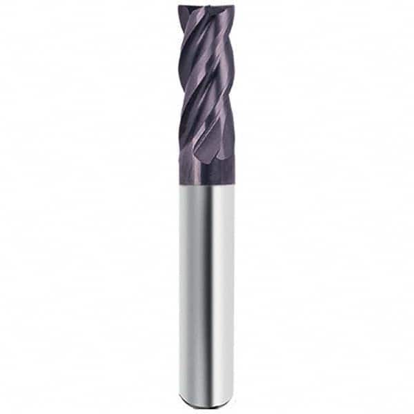 Guhring - 5/8", 1-1/4" LOC, 5/8" Shank Diam, 3-1/2" OAL, 4 Flute Solid Carbide Square End Mill - Caliber Tooling