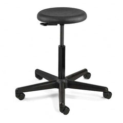 Bevco - Swivel & Adjustable Stools Type: Adjustable Backless Stool Base Type: Nylon - Caliber Tooling