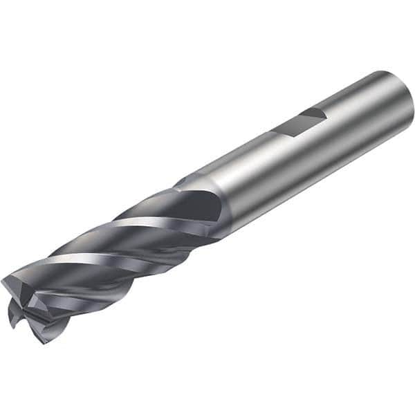 Sandvik Coromant - 3/4" Diam 4 Flute Solid Carbide 0.03" Corner Radius End Mill - Caliber Tooling