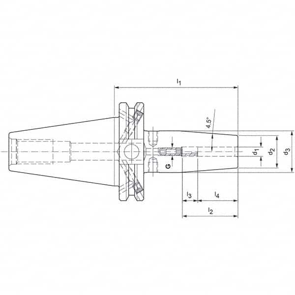 Mapal - Shrink-Fit Tool Holders & Adapters Shank Type: Taper Shank Taper Size: CAT40 - Caliber Tooling