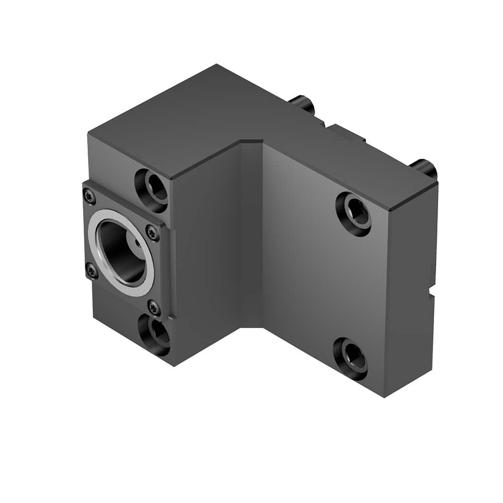 Modular Lathe Adapter/Mount: Right Hand Cut, C4 Modular Connection Through Coolant, Series Cx-TR/LE-BT-ET