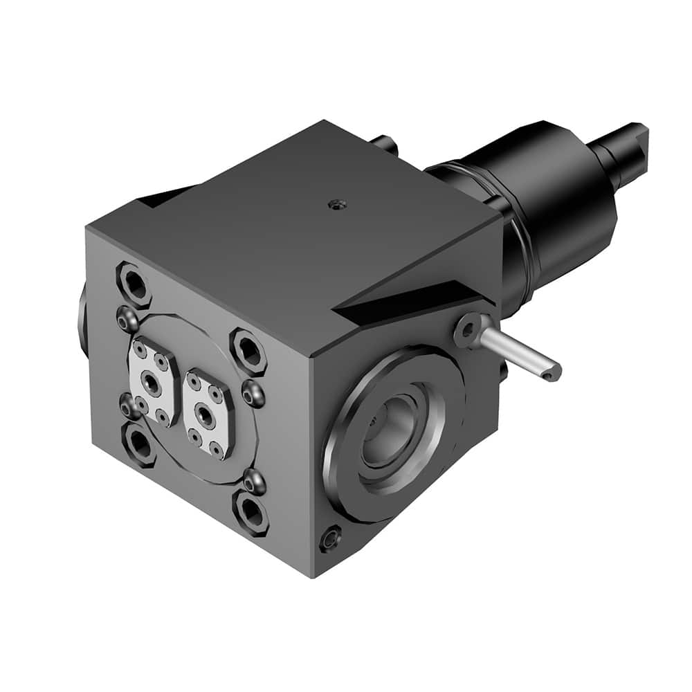 Modular Lathe Adapter/Mount: Neutral Cut, C4 Modular Connection Through Coolant, Series Cx-DNI-NA-DTE