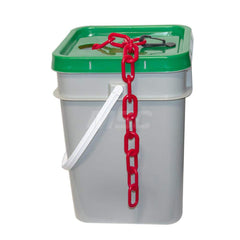 Barrier Rope & Chain; Type: Safety Barrier Chain; Material: Plastic; Color: Red; Rope/Chain Material: Plastic; Hook Fitting Material: None; Snap End Material: None; Color: Red; Length (Feet): 120.00; 120.000; Overall Length: 120.00