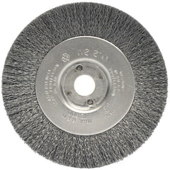 ‎4″ Narrow Face Crimped Wire Wheel, .0095″ Steel Fill, 1/2″-3/8″ Arbor Hole - Caliber Tooling