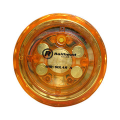 Strobe & Flashing Lights; Light Type: Revolving; Flashing, Steady; Multi-Status Indicator; Lens Color: Amber; Lamp Type: LED; Mounting Type: Magnetic; NEMA Rating: 6; Voltage: Solar Powered; Recommended Environment: Industrial; Flashes Per Minute: 60