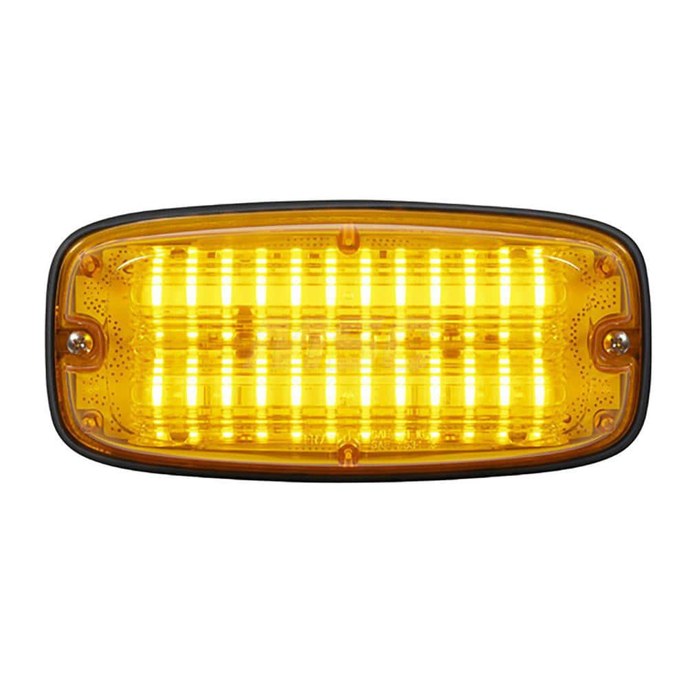 Emergency Light Assemblies; Type: Flashing Led Warning; Flash Rate: Variable; Flash Rate (FPM): 13; Mount: Surface; Color: CAC Title 13, AmberClass; Power Source: 12 Volt DC