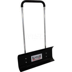 Snow Shovels & Scrapers; Type: Pusher Shovel; Blade Width (Decimal Inch): 32; Blade Material: Polyethylene; Handle Length (Inch): 48; 54.00; Blade Length: 16; Blade Thickness: .25; Blade Color: Black; Handle Type: Straight; Handle Material: Aluminum; Leng