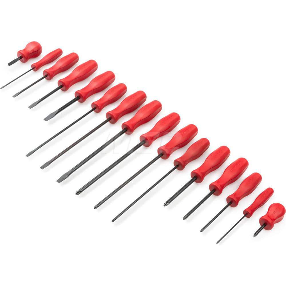 Screwdriver Set: 16 Pc, Phillips & Slotted