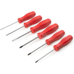 Screwdriver Set: 6 Pc, Phillips & Slotted