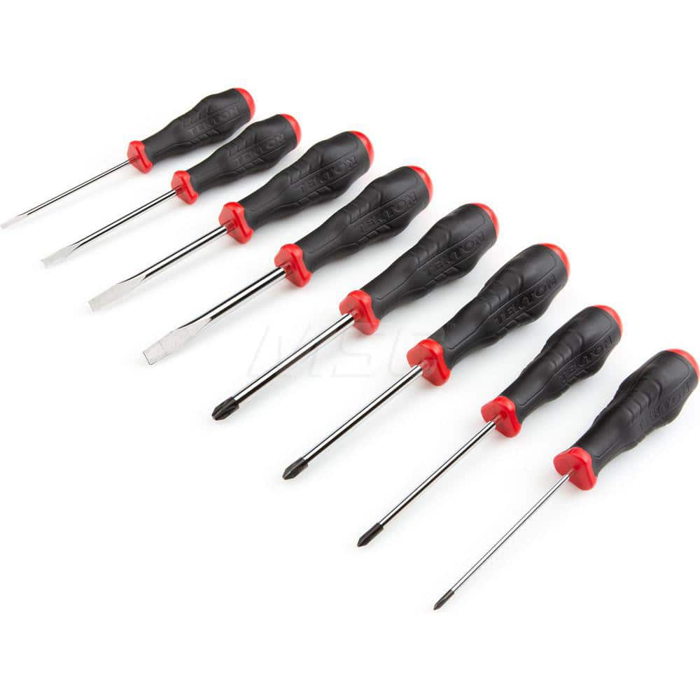 Screwdriver Set: 8 Pc, Phillips & Slotted