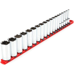 Socket Set: 3/8″ Drive 6 to 24 mm Socket, 6 Point