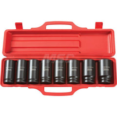 Socket Set: 3/4″ Drive 27 to 38 mm Socket, 6 Point