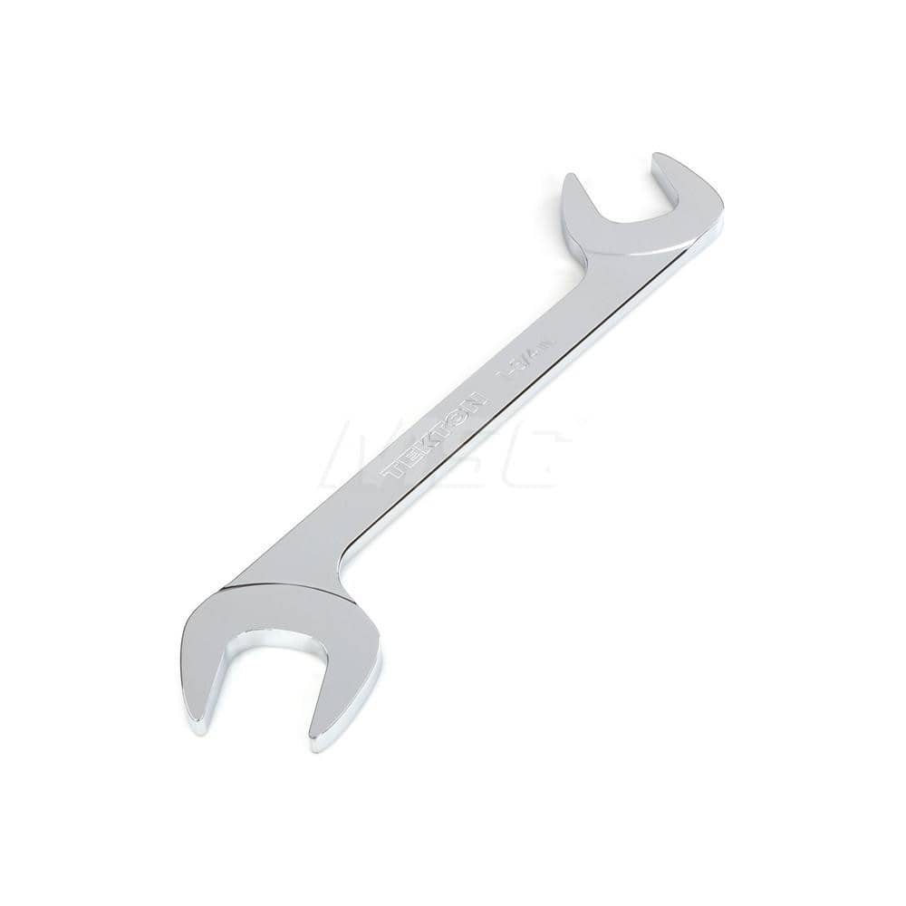 Open End Wrench: Angled & Open End Head, 1-3/4″ Chrome Moly Finish