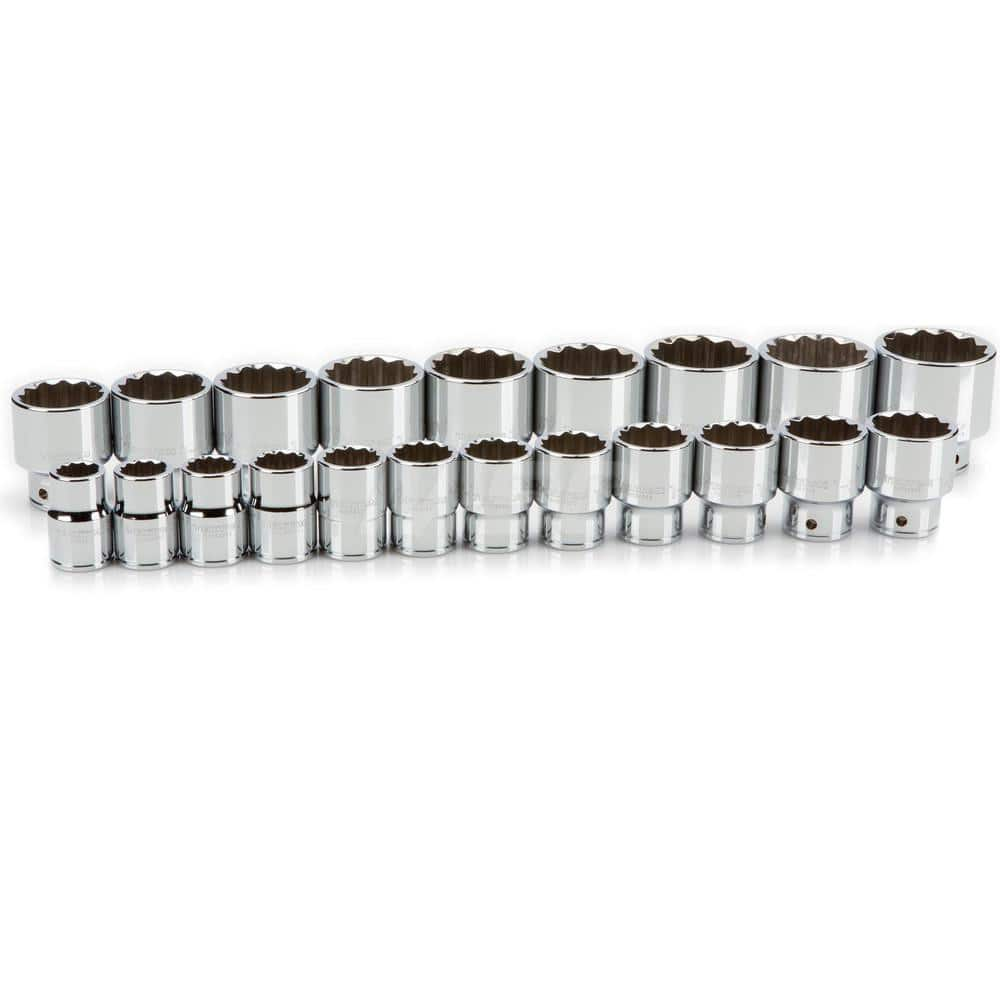 Socket Set: 3/4″ Drive 3/4 to 2″ Socket, 12 Point