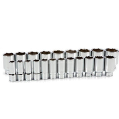 Socket Set: 3/4″ Drive 3/4 to 2″ Socket, 6 Point