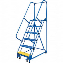 Vestil - 90" High 350 Lb Capacity 6 Step Ladder - Caliber Tooling