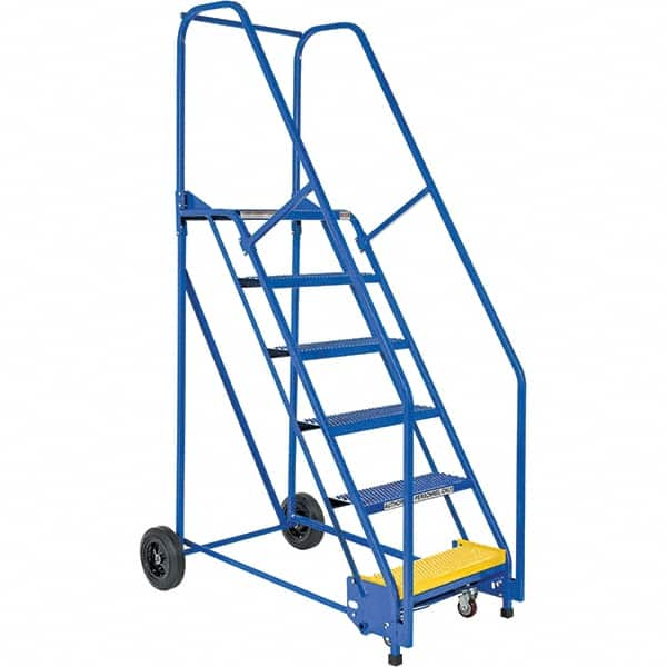 Vestil - 90" High 350 Lb Capacity 6 Step Ladder - Caliber Tooling