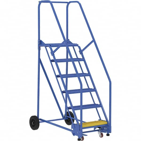 Vestil - 90" High 350 Lb Capacity 6 Step Ladder - Caliber Tooling