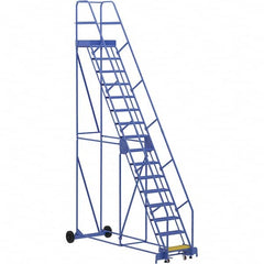 Vestil - 196" High 350 Lb Capacity 16 Step Ladder - Caliber Tooling