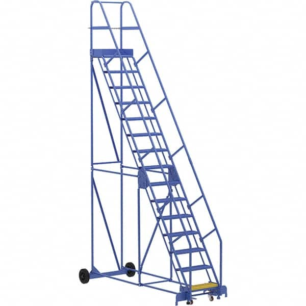 Vestil - 186" High 350 Lb Capacity 15 Step Ladder - Caliber Tooling