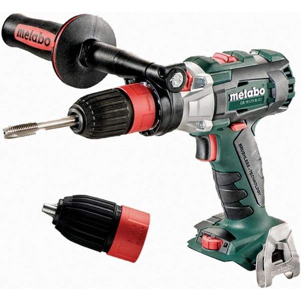 Metabo - 18 Volt 1/2" Chuck Pistol Grip Handle Cordless Drill - 600/2050 RPM, Keyless Chuck, Reversible, Lithium-Ion Batteries Not Included - Caliber Tooling