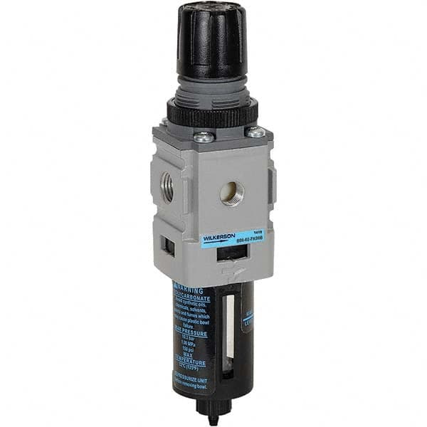 Wilkerson - Filter, Regulator & Lubricator (FRL) Units Configuration: 1 Pc. Filter/Regulator Body Type: Miniature - Caliber Tooling