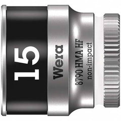 Wera - Hand Sockets Drive Size (Inch): 1/4 Size (mm): 15.0 - Caliber Tooling