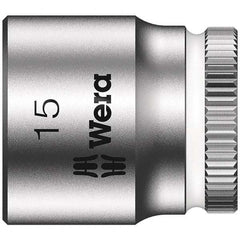 Wera - Hand Sockets Drive Size (Inch): 1/4 Size (mm): 15.0 - Caliber Tooling