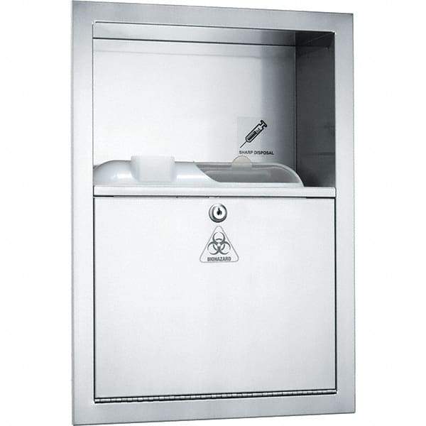 ASI-American Specialties, Inc. - Sharps Container Cabinets : Recessed Color: Silver - Caliber Tooling