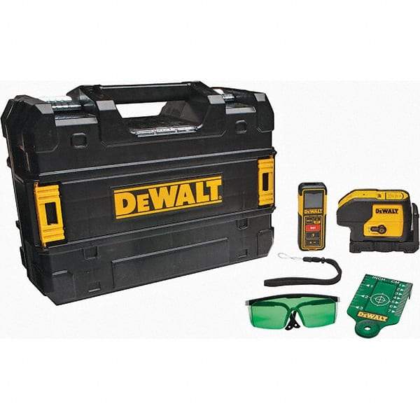 DeWALT - Level Kits Level Kit Type: 3 Spot Laser & Laser Distance Measurer Kit Maximum Measuring Range (Feet): 100 - Caliber Tooling