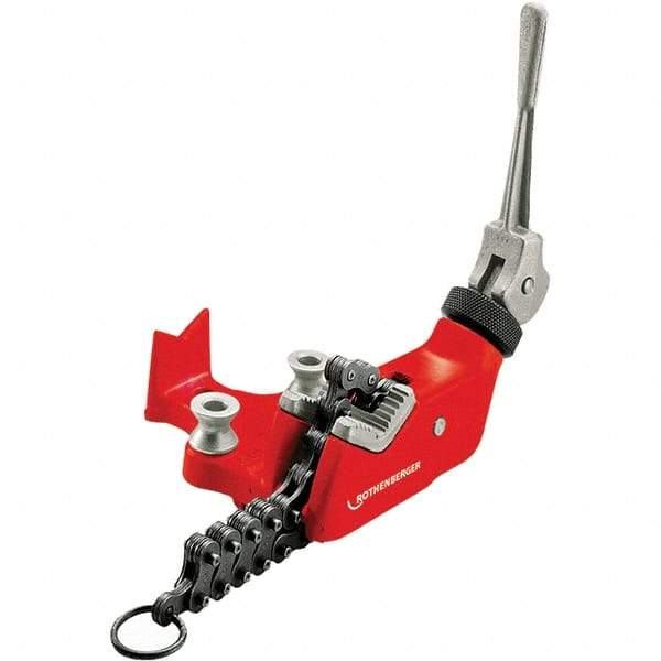 Rothenberger - 1/8" to 4" Pipe Capacity, Chain Pipe Vise - Caliber Tooling