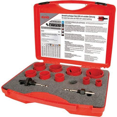 Rothenberger - Hole Saw Kits Minimum Saw Diameter (Inch): 3/4 Maximum Saw Diameter (Inch): 2-1/2 - Caliber Tooling