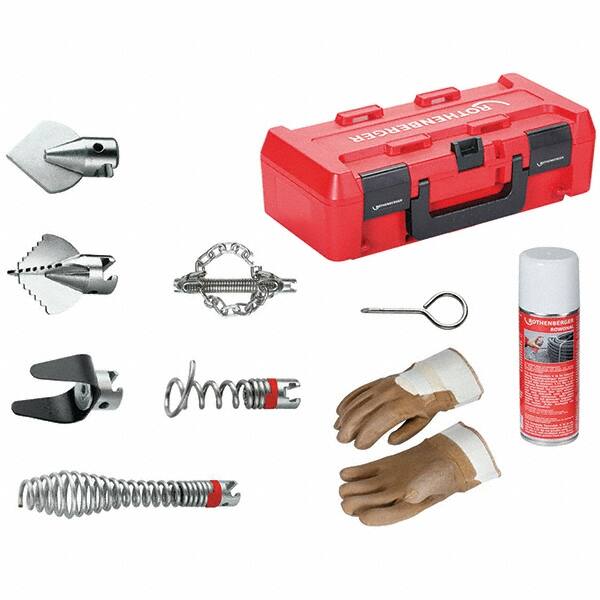 Rothenberger - Drain Cleaning Machine Cutters & Accessories Type: Tool Kit for Drain Cleaner For Use With Machines: Rothenberger R600 Drain Cleaner - Caliber Tooling