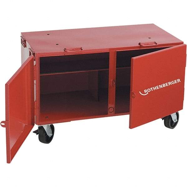 Rothenberger - 350 Lb Capacity Threader Transport Cabinet - 23" Wide x 46" Deep x 24" High, Steel - Caliber Tooling