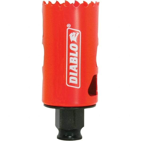 Freud - 1-1/2" Diam, 2-3/8" Cutting Depth, Hole Saw - Bi-Metal Saw, Toothed Edge - Caliber Tooling