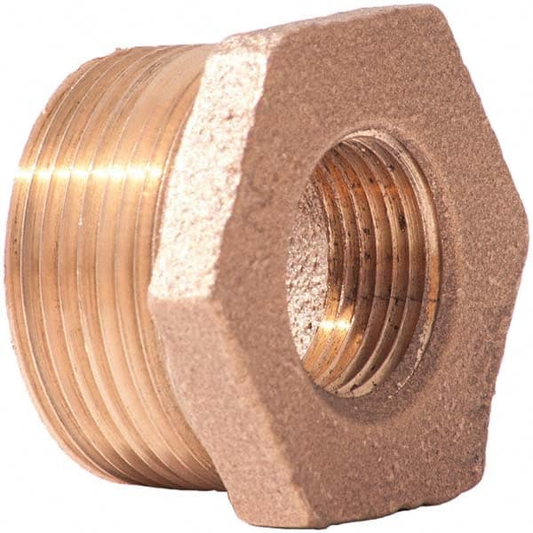 Merit Brass - Brass & Chrome Pipe Fittings Type: Hex Bushing Fitting Size: 3 x 2-1/2 - Caliber Tooling