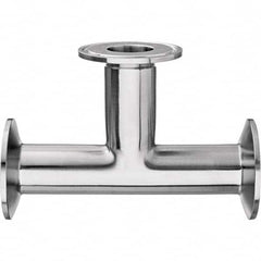 Value Collection - Sanitary Stainless Steel Pipe Fittings Type: Tee Style: Quick-Clamp - Caliber Tooling