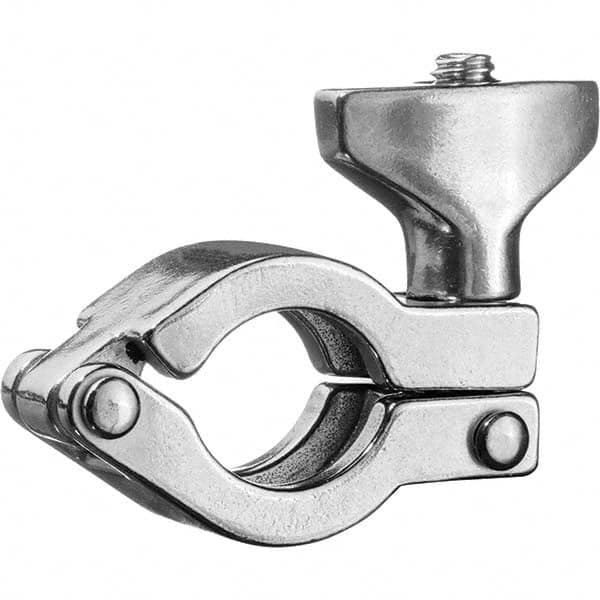 Value Collection - Sanitary Stainless Steel Pipe Fittings Type: Clamp w/Wing Nut Style: Quick-Clamp - Caliber Tooling