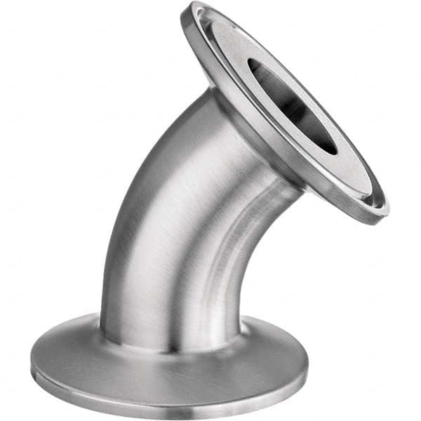 Value Collection - Sanitary Stainless Steel Pipe Fittings Type: 45 Elbow Style: Quick-Clamp - Caliber Tooling