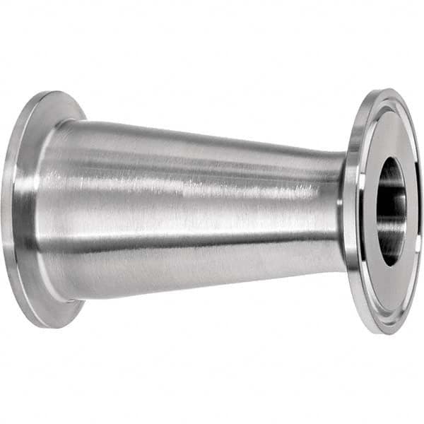 Value Collection - Sanitary Stainless Steel Pipe Fittings Type: Straight Reducer Style: Quick-Clamp - Caliber Tooling