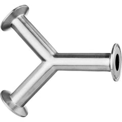 Value Collection - Sanitary Stainless Steel Pipe Fittings Type: Wye Style: Quick-Clamp - Caliber Tooling