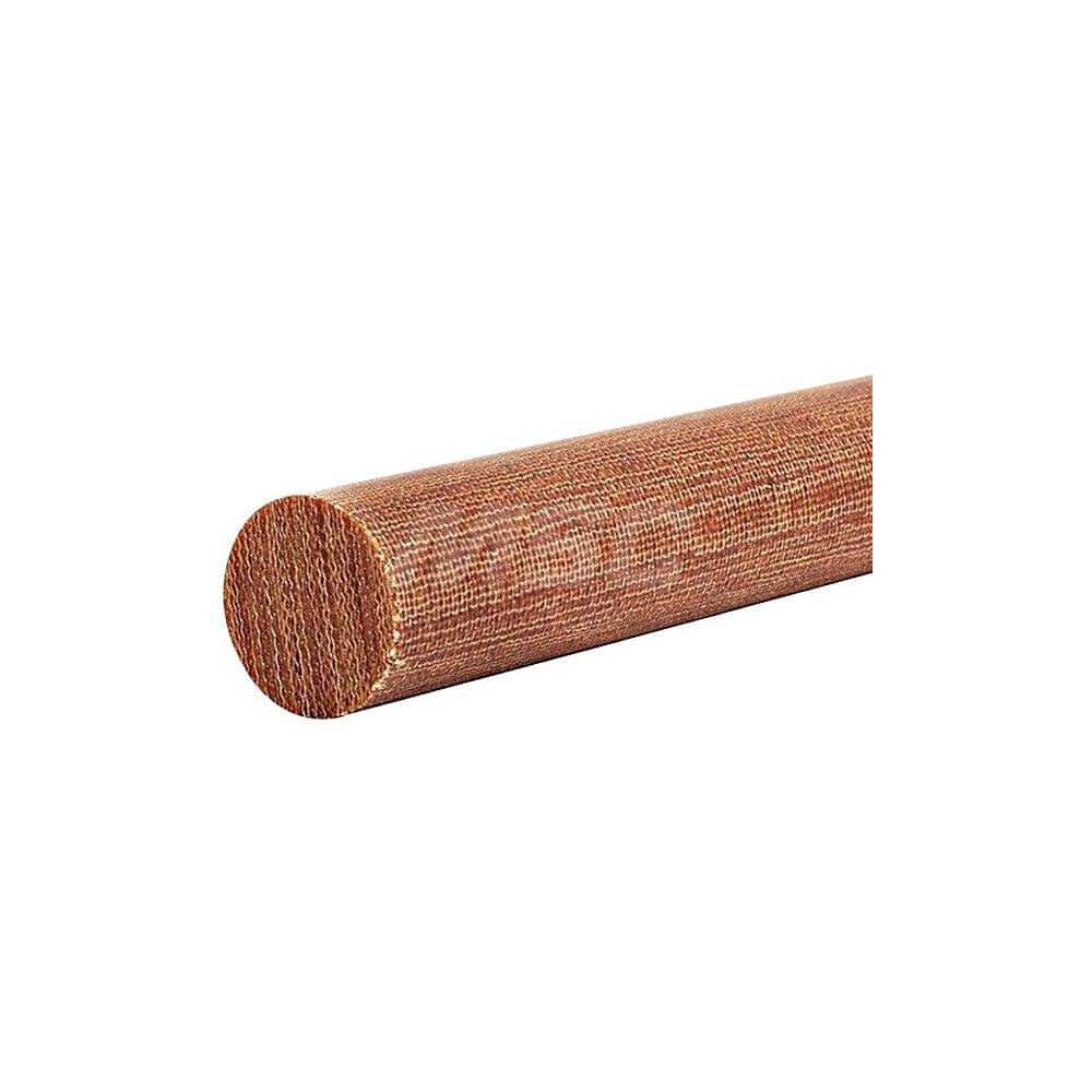 Plastic Rod: Garolite (CE), 4' Long, 9/16″ Dia, Brown Rockwell M-100