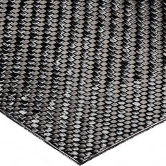 Plastic Sheet: Carbon Fiber (Twill Weave), 1/8″ Thick, Black, 120,000 psi Tensile Strength 120,000 psi Tensile Strength, 0 to 180°F