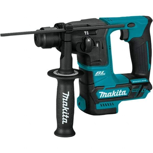 Makita - 12 Volt 5/8" Keyless Chuck Cordless Rotary Hammer - 0 to 4,800 BPM, 0 to 680 RPM, Reversible - Caliber Tooling