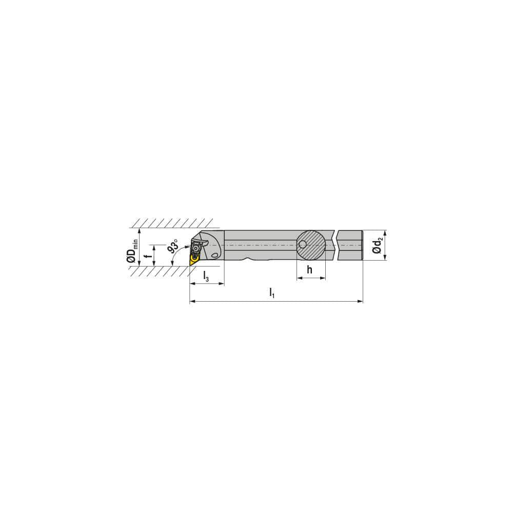 Indexable Boring Bar:  S24U DDUNR 4N,  93.00&deg N/A Steel 14.0000″ OAL,  Clamp,