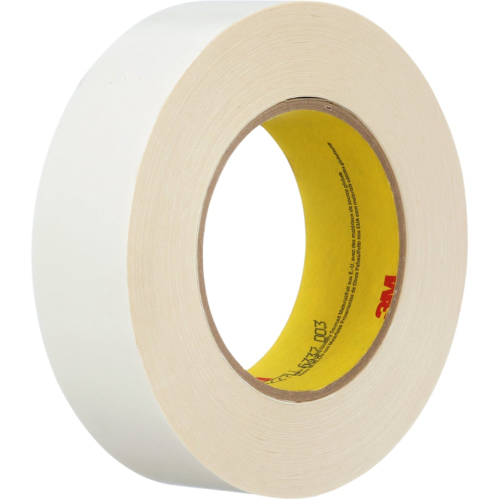 3M - Paper Splicing Tape; Material Type: Paper ; Width (mm): 48 ; Length (Meters): 55 ; Thickness (mil): 3 ; Color: White ; Adhesive Material: Repulpable - Exact Industrial Supply