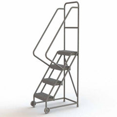 TRI-ARC - Rolling & Wall Mounted Ladders & Platforms Type: TiltNRoll Rolling Ladder Style: Tilt & Roll Safety Ladder - Caliber Tooling