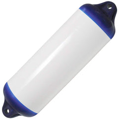 Ocean Fender - Flotation Device Accessories; Type: Fender ; For Use With: Boat ; Additional Information: Ocean Fender Heavy Duty H10, 38X147cm, White/Blue - Exact Industrial Supply