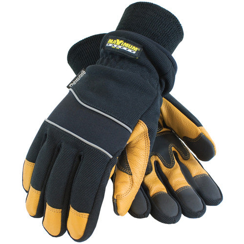 ‎120-4800/L Winter Gloves - Maximum Safety Winter - Goatskin w/ Thinsulate - Waterproof Barrier - Exact Industrial Supply